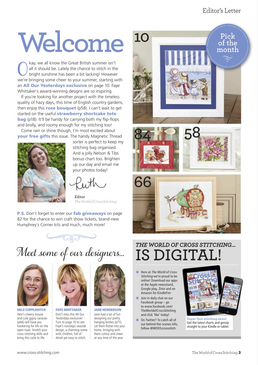 The World of Cross Stitching Preview Pages