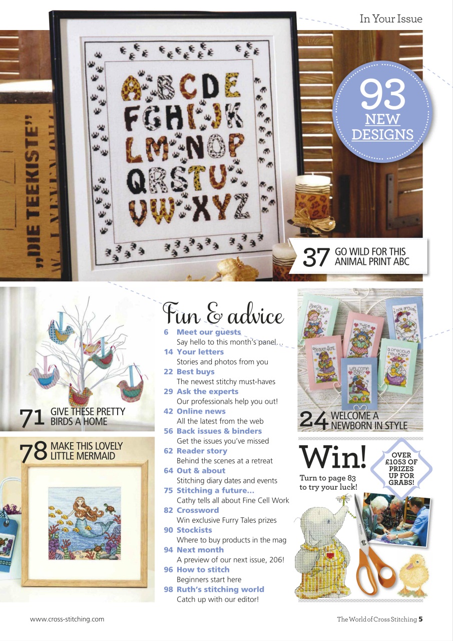 The World of Cross Stitching Preview Pages