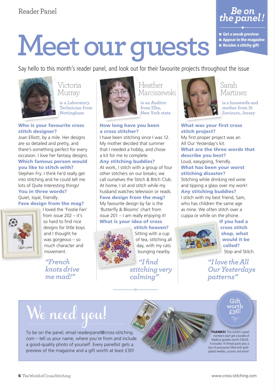 The World of Cross Stitching Preview Pages