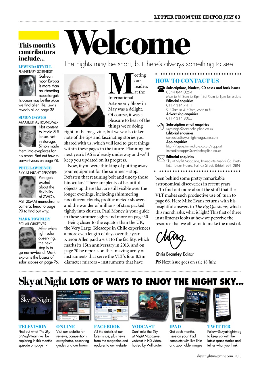 BBC Sky at Night Magazine Preview Pages