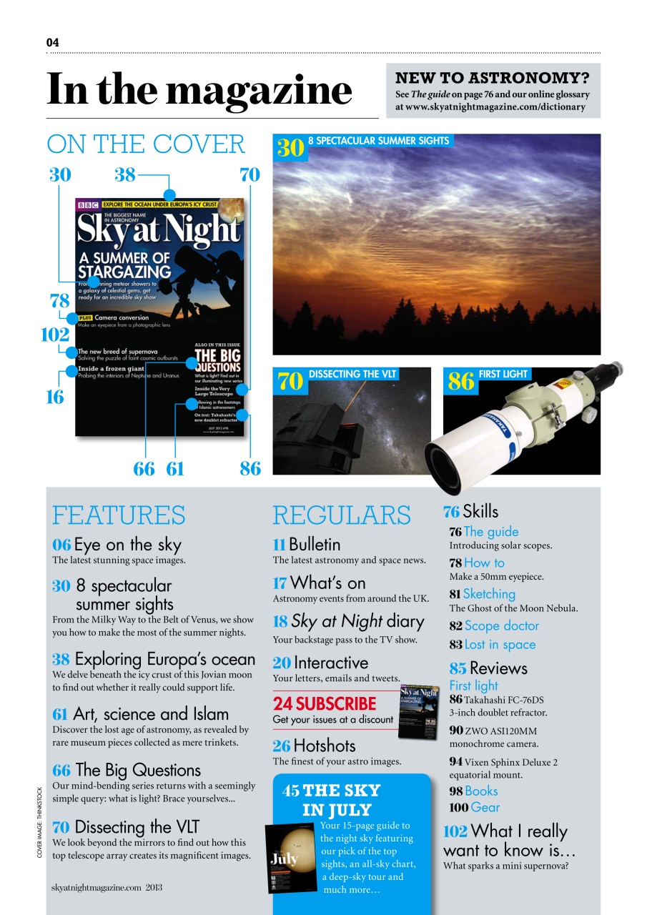 BBC Sky at Night Magazine Preview Pages