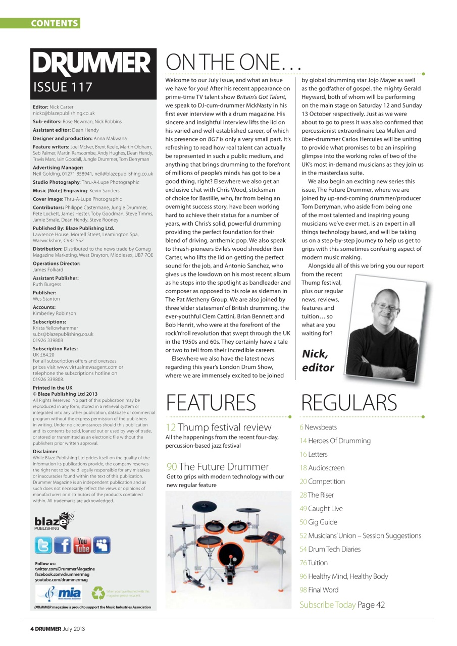 iDrum magazine: Never miss a beat Preview Pages