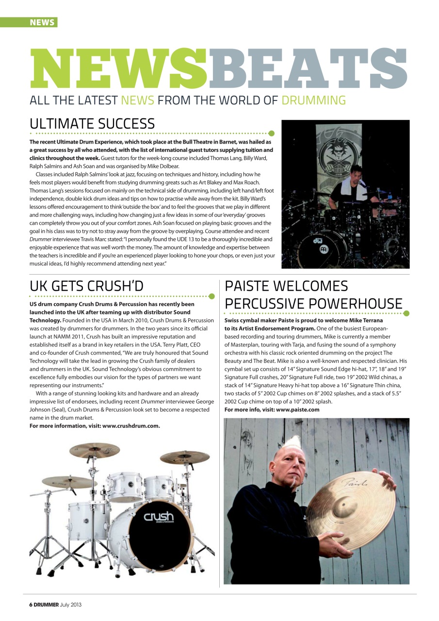iDrum magazine: Never miss a beat Preview Pages
