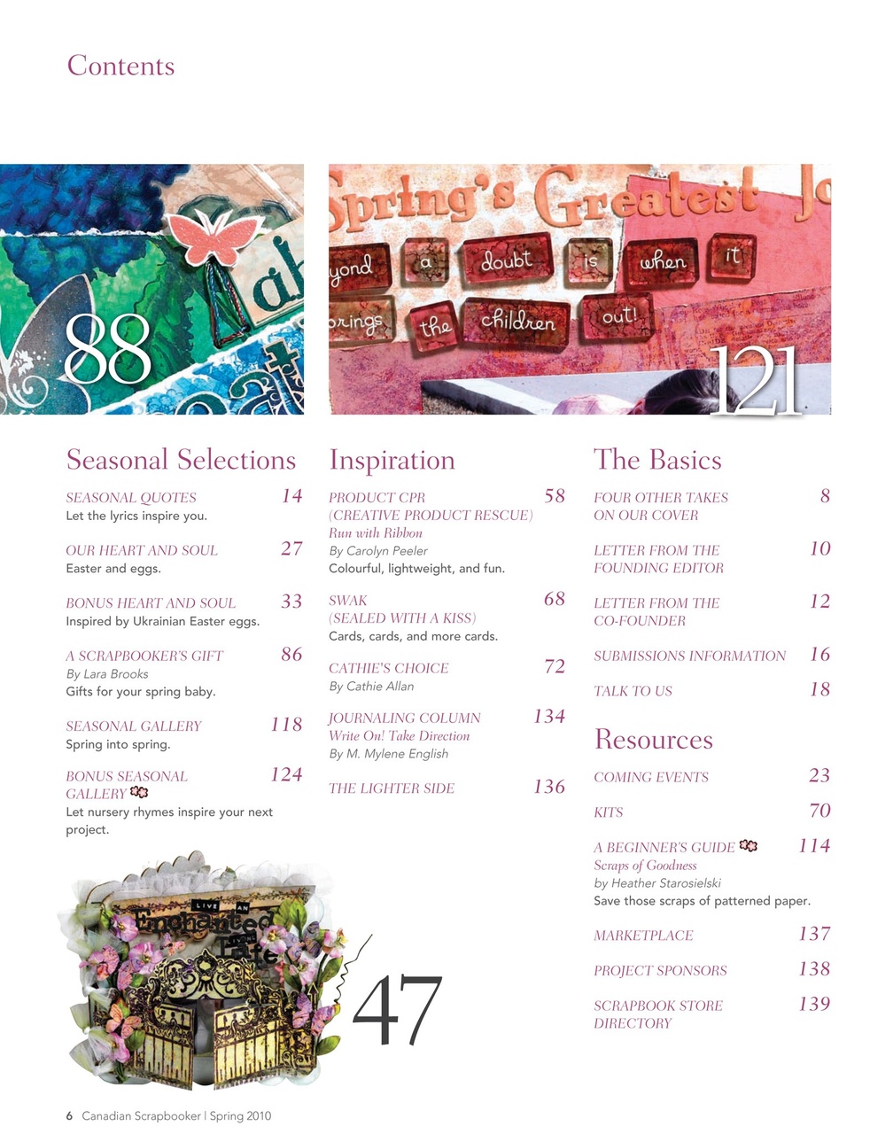 Creative Scrapbooker Preview Pages