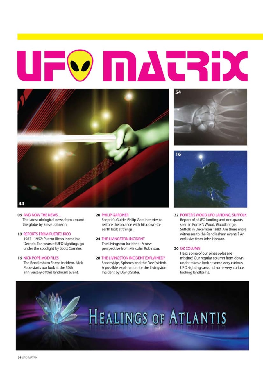 UFO Matrix Preview Pages