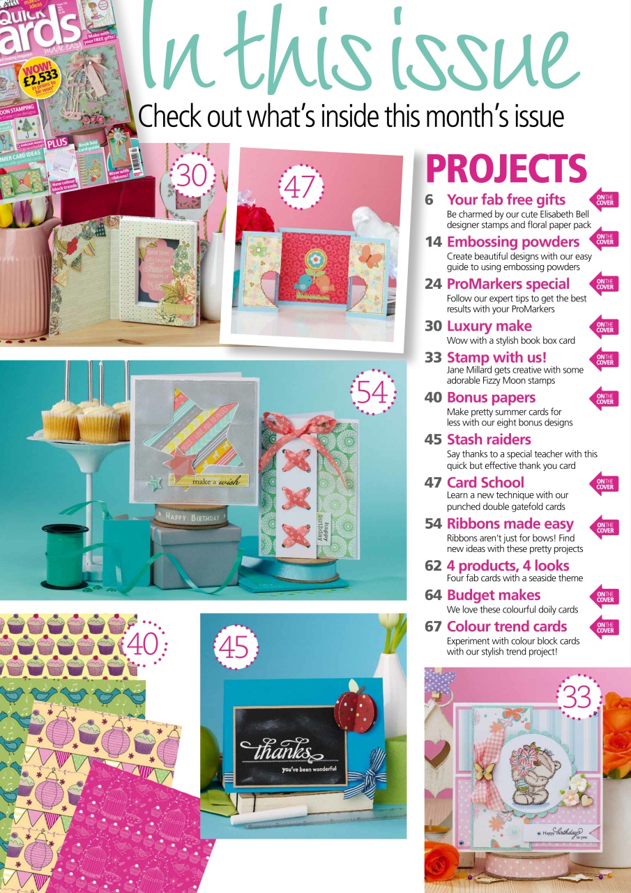 Quick Cards Made Easy Preview Pages