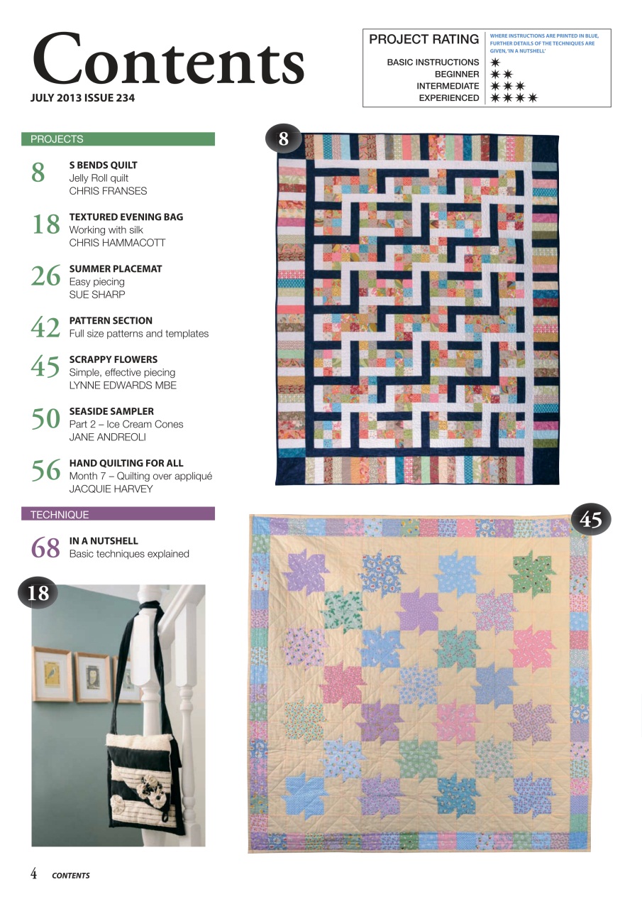 Patchwork and Quilting Preview Pages