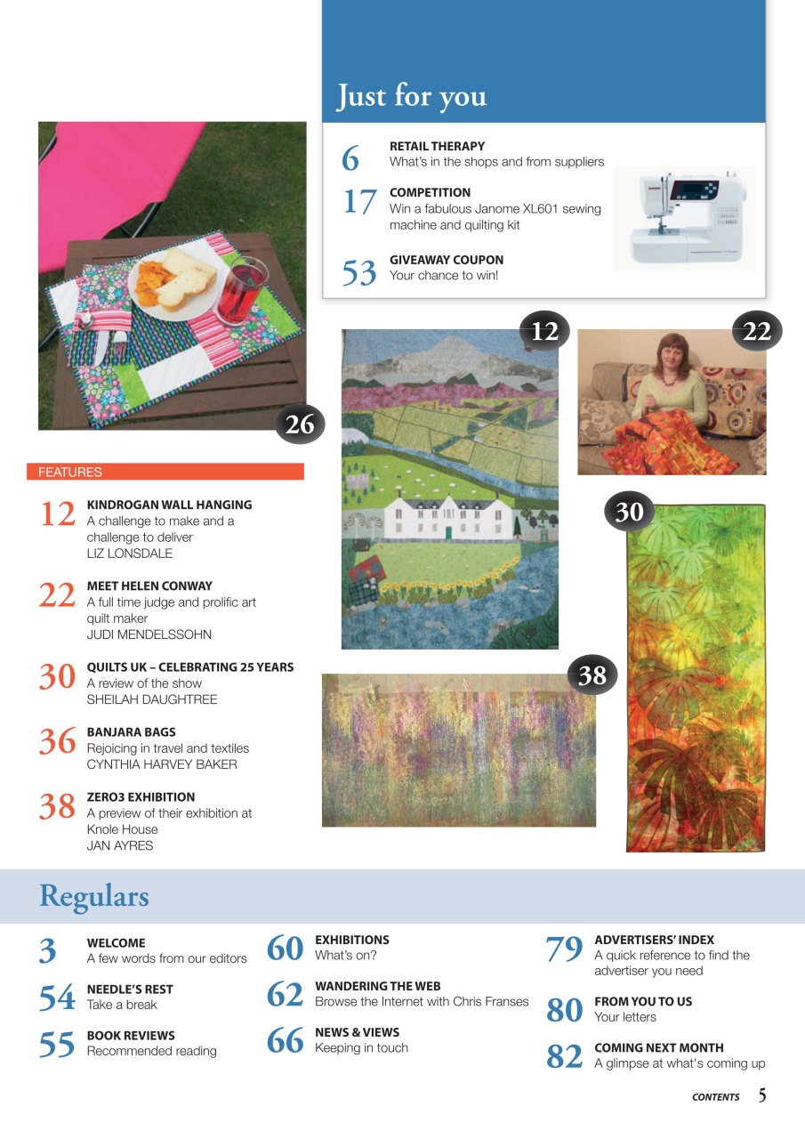 Patchwork and Quilting Preview Pages