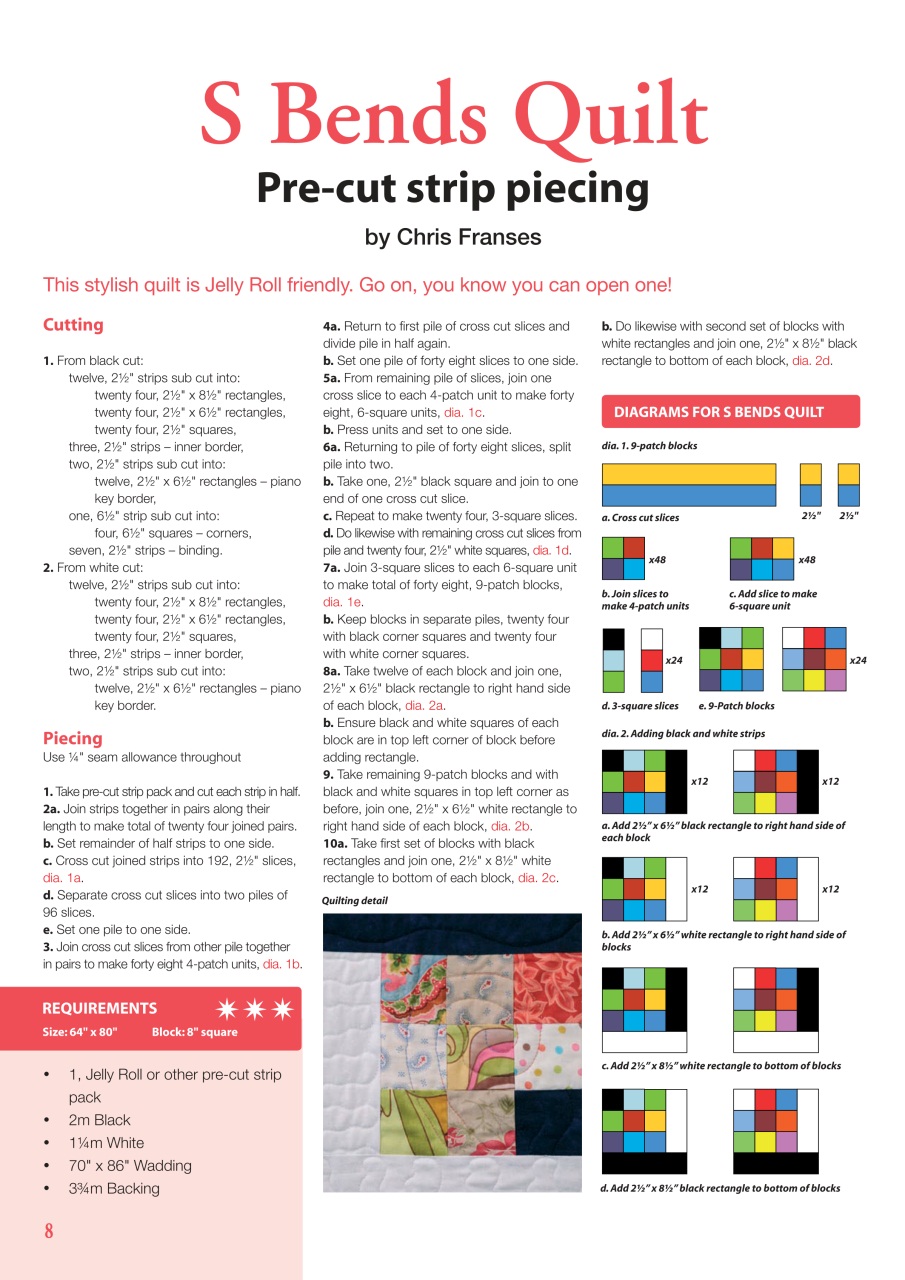 Patchwork and Quilting Preview Pages