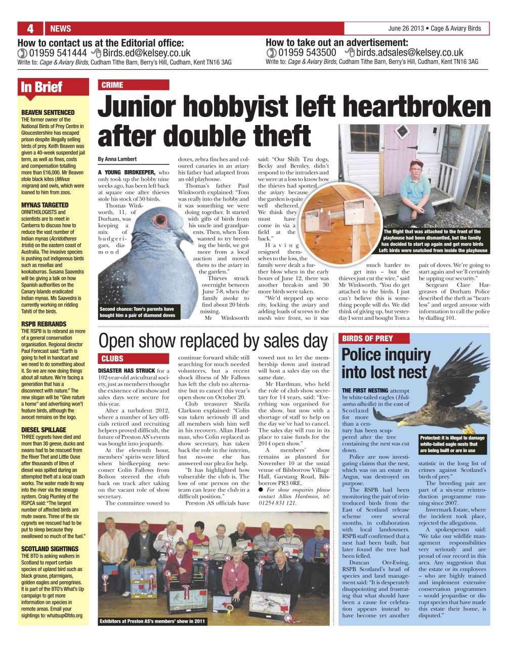 Cage & Aviary Birds Preview Pages