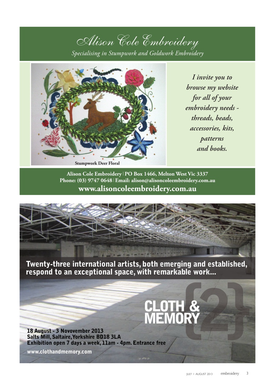 Embroidery Magazine Preview Pages