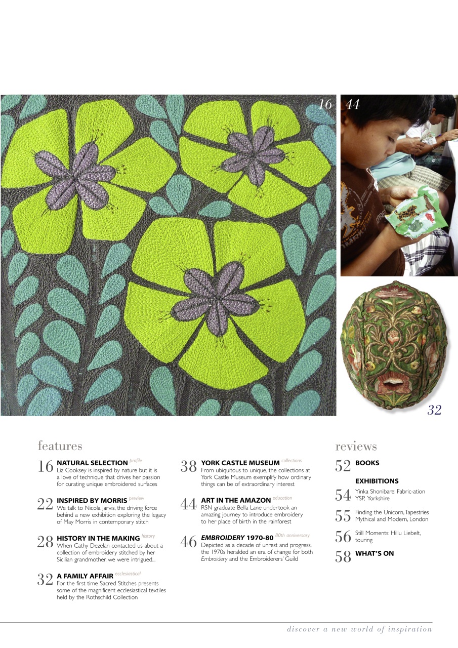 Embroidery Magazine Preview Pages