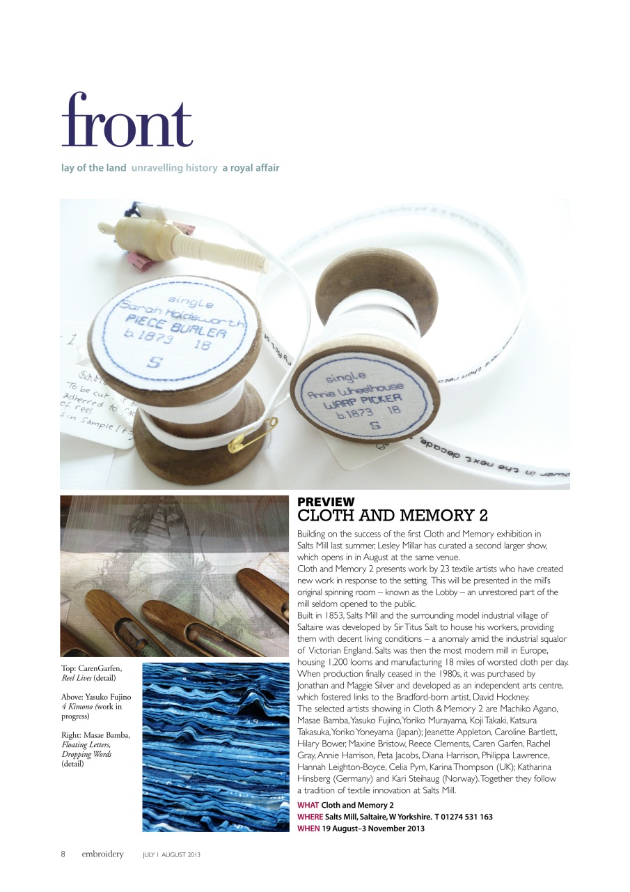 Embroidery Magazine Preview Pages