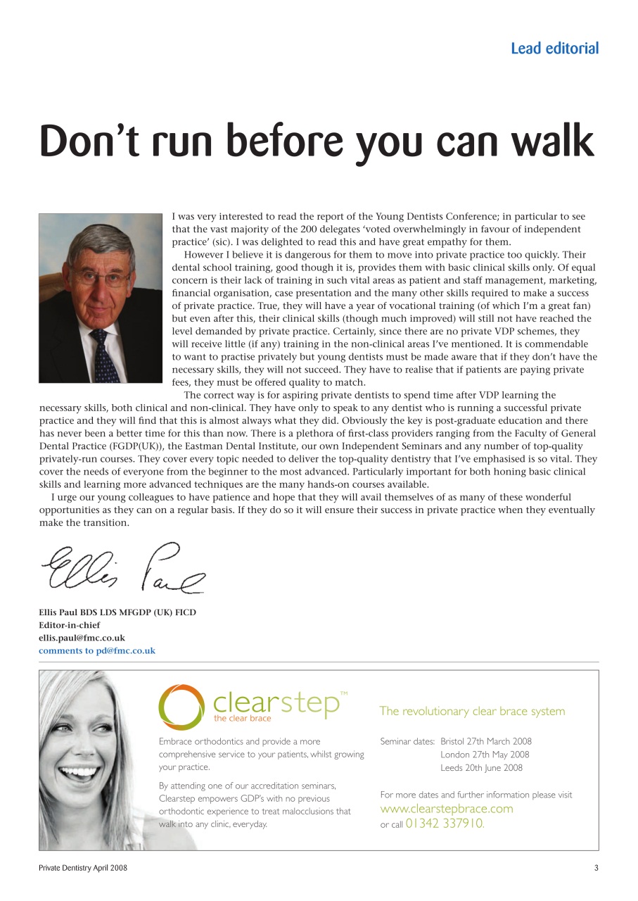 Private Dentistry Preview Pages