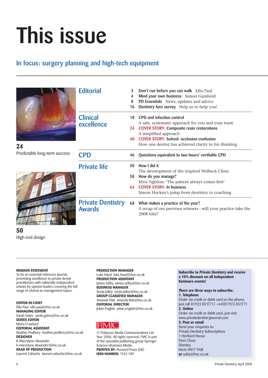 Private Dentistry Preview Pages