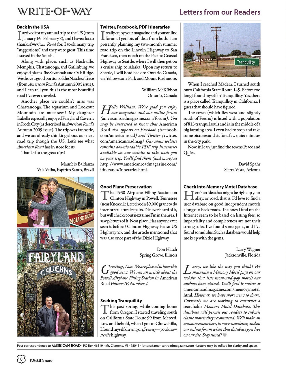 American Road Preview Pages