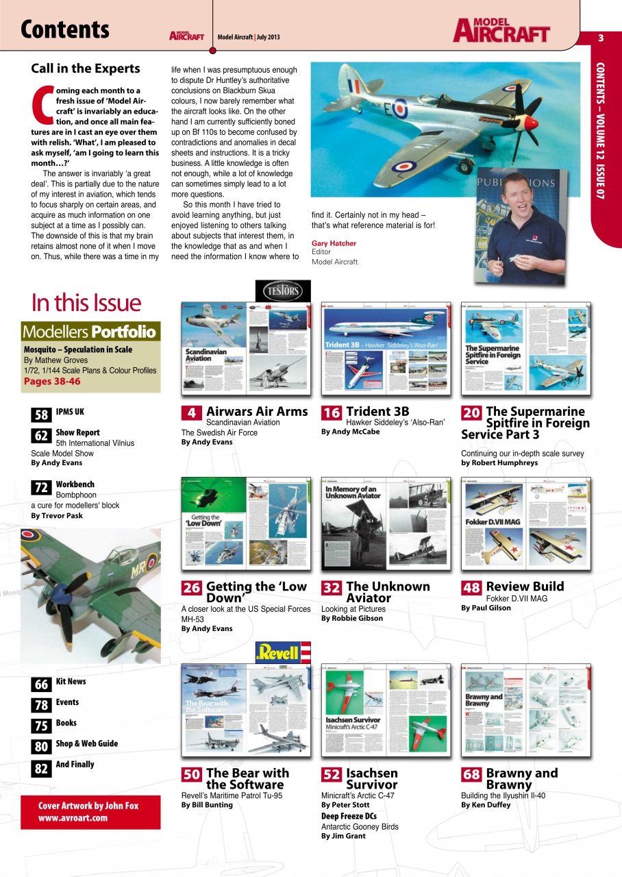 Model Aircraft Preview Pages