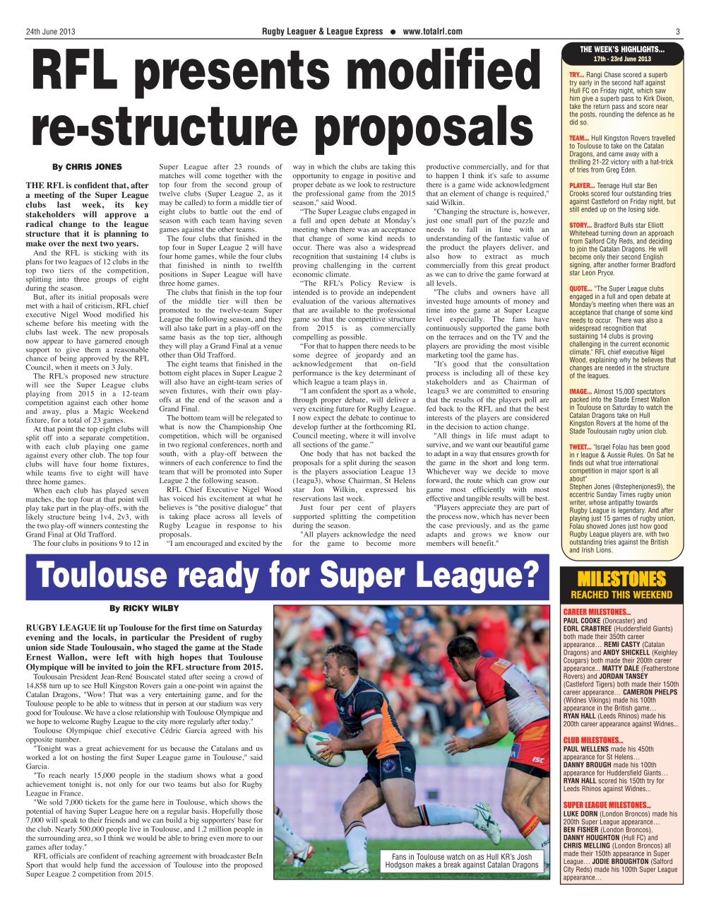 League Express Preview Pages