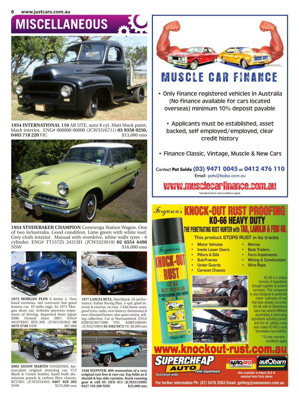 JUST CARS Preview Pages