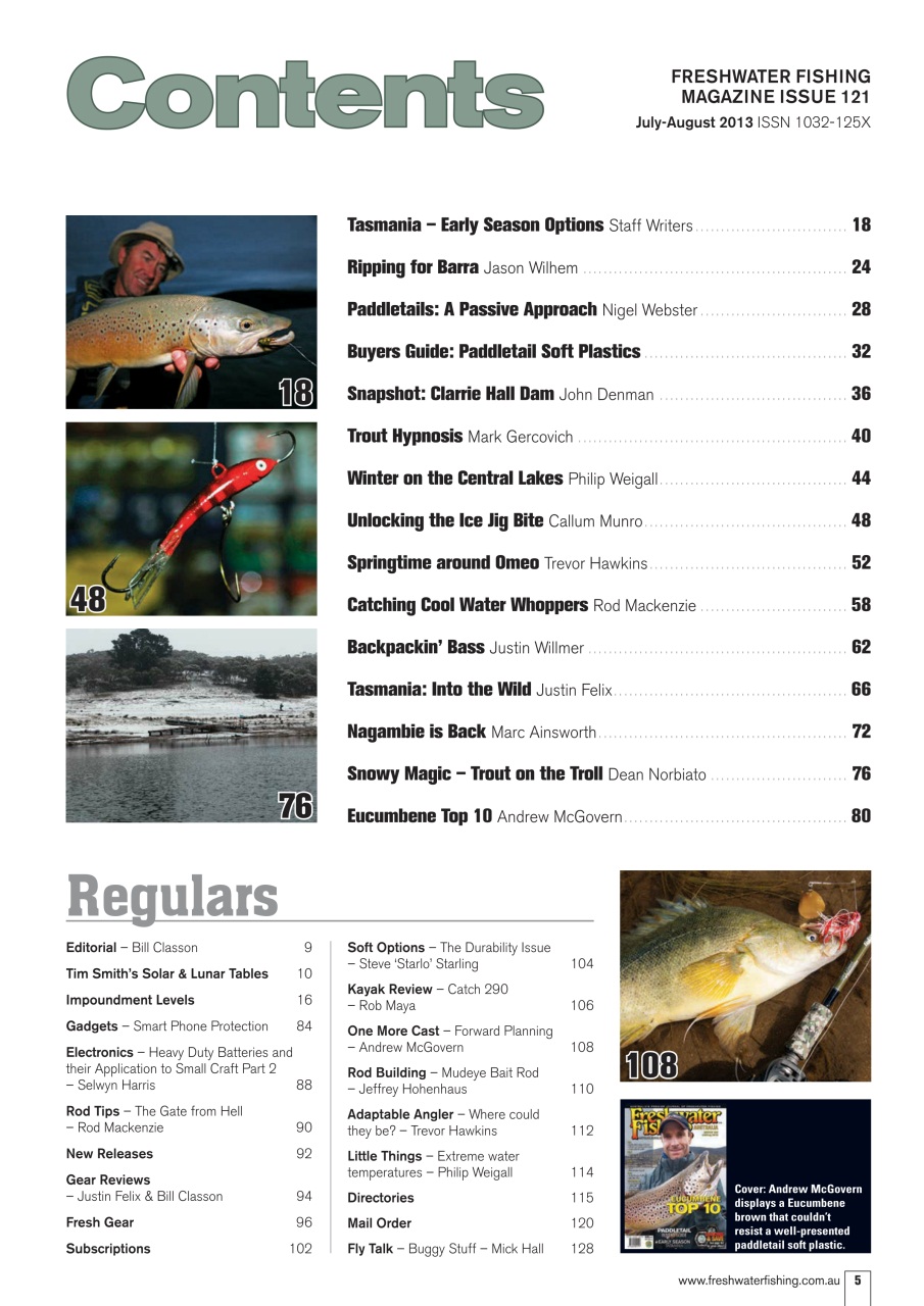 Freshwater Fishing Australia Preview Pages