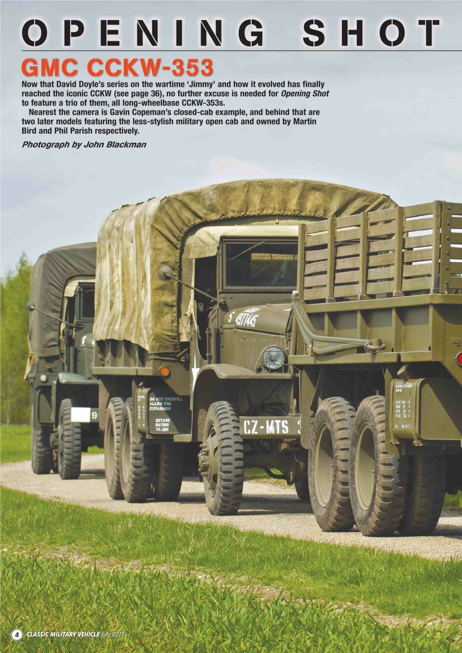 Classic Military Vehicle Preview Pages