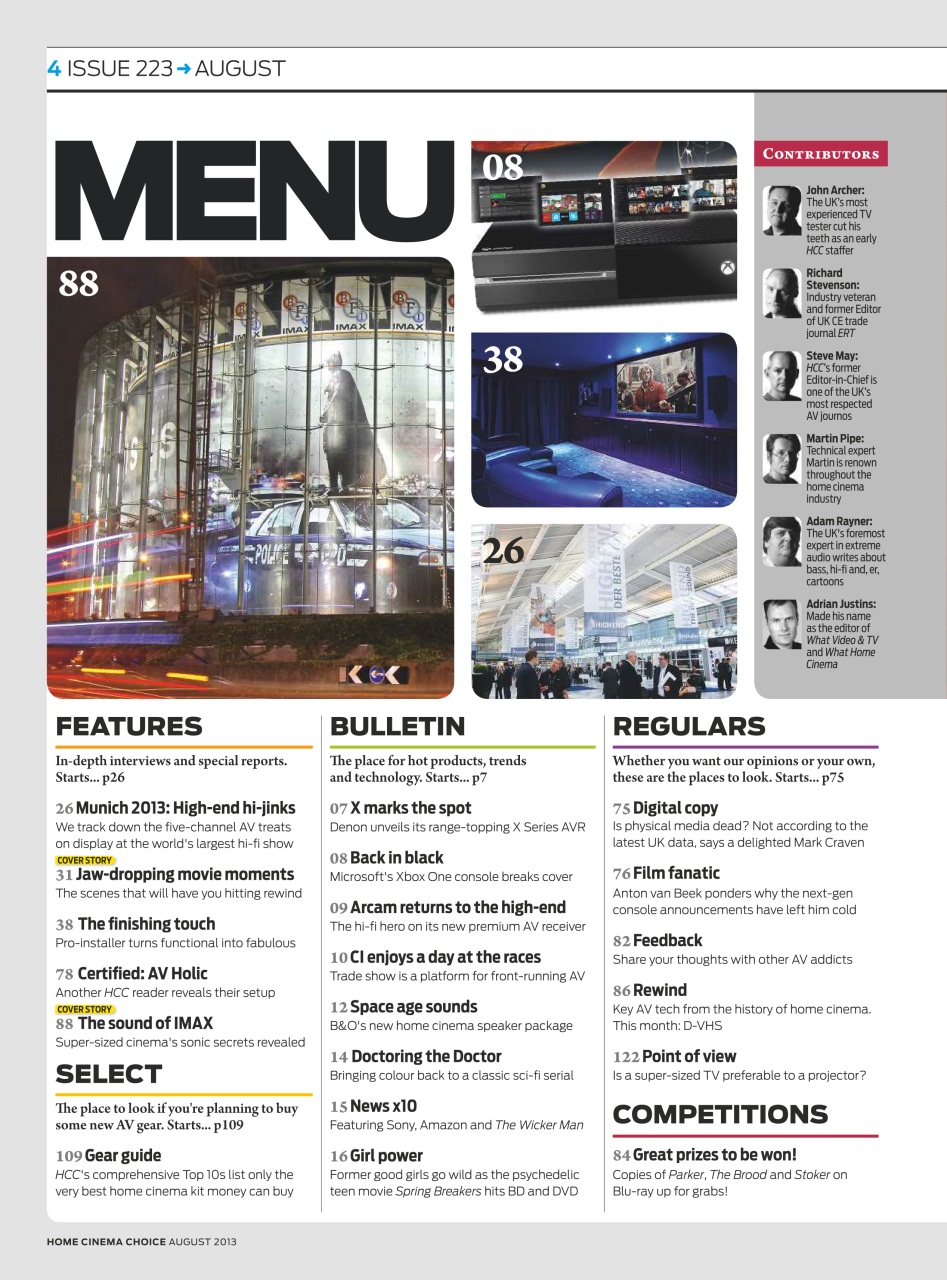 Home Cinema Choice Preview Pages