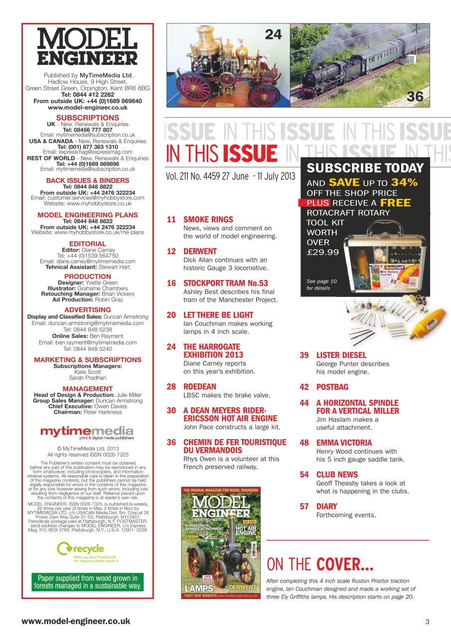 Model Engineer Preview Pages