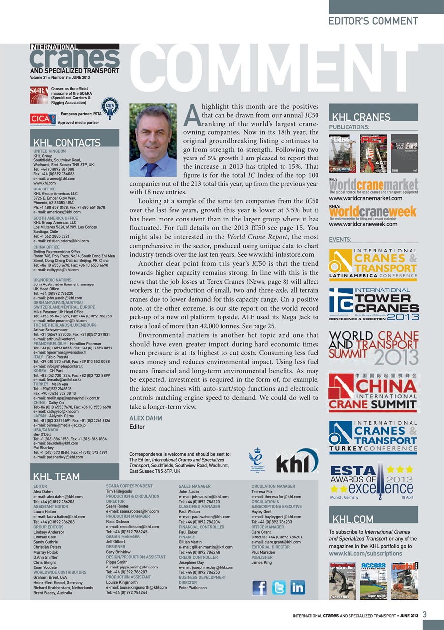 Int. Cranes and Specialized Transp Preview Pages