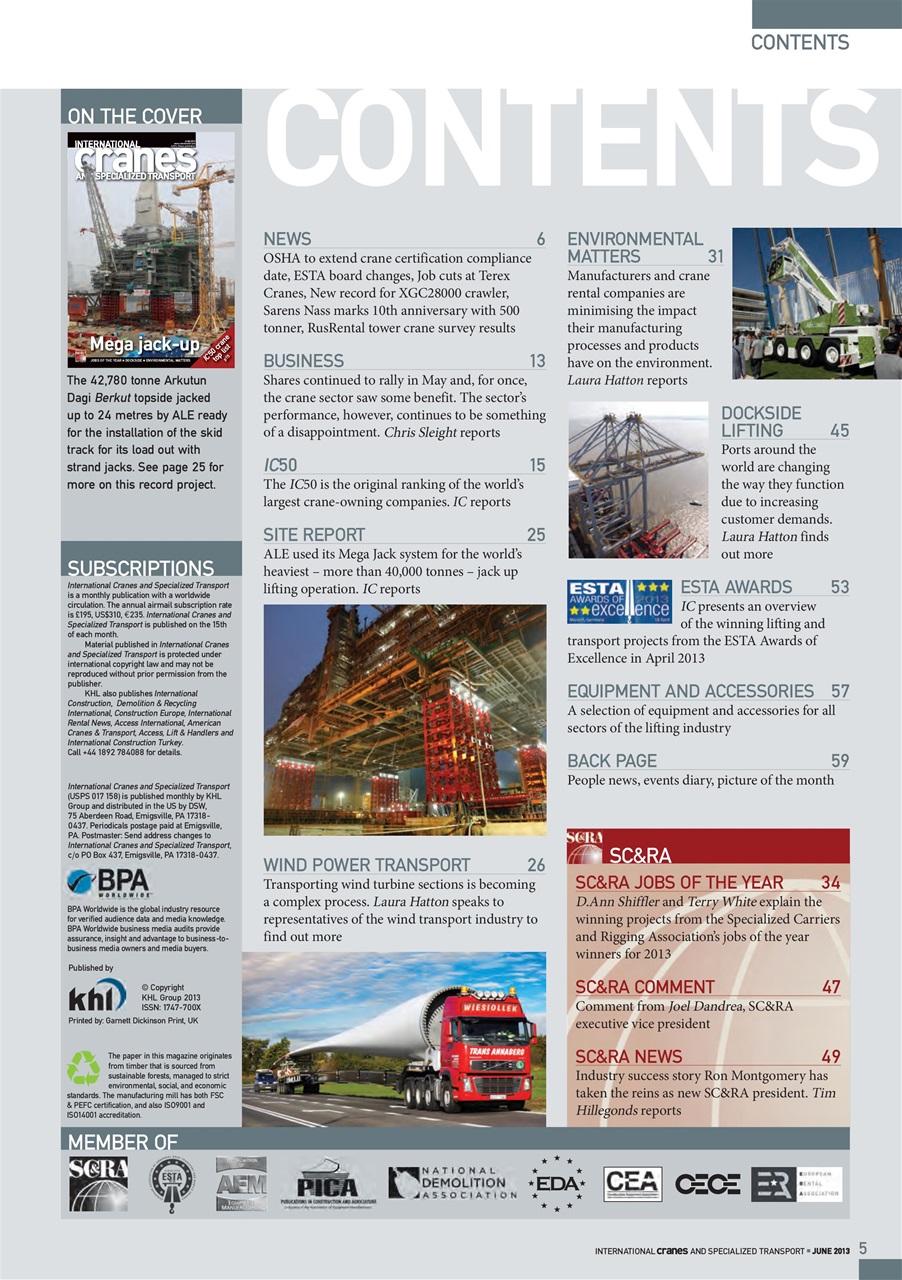 Int. Cranes and Specialized Transp Preview Pages