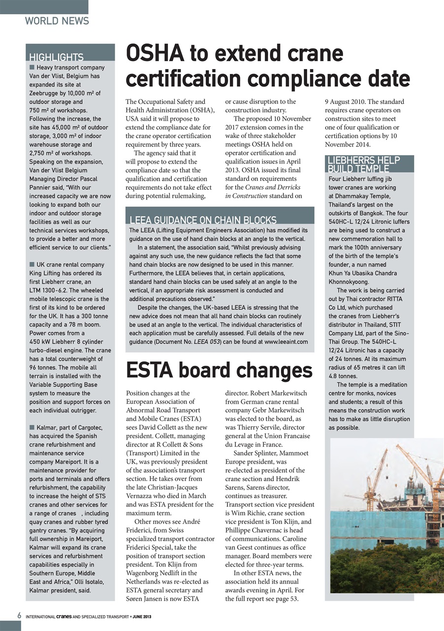 Int. Cranes and Specialized Transp Preview Pages