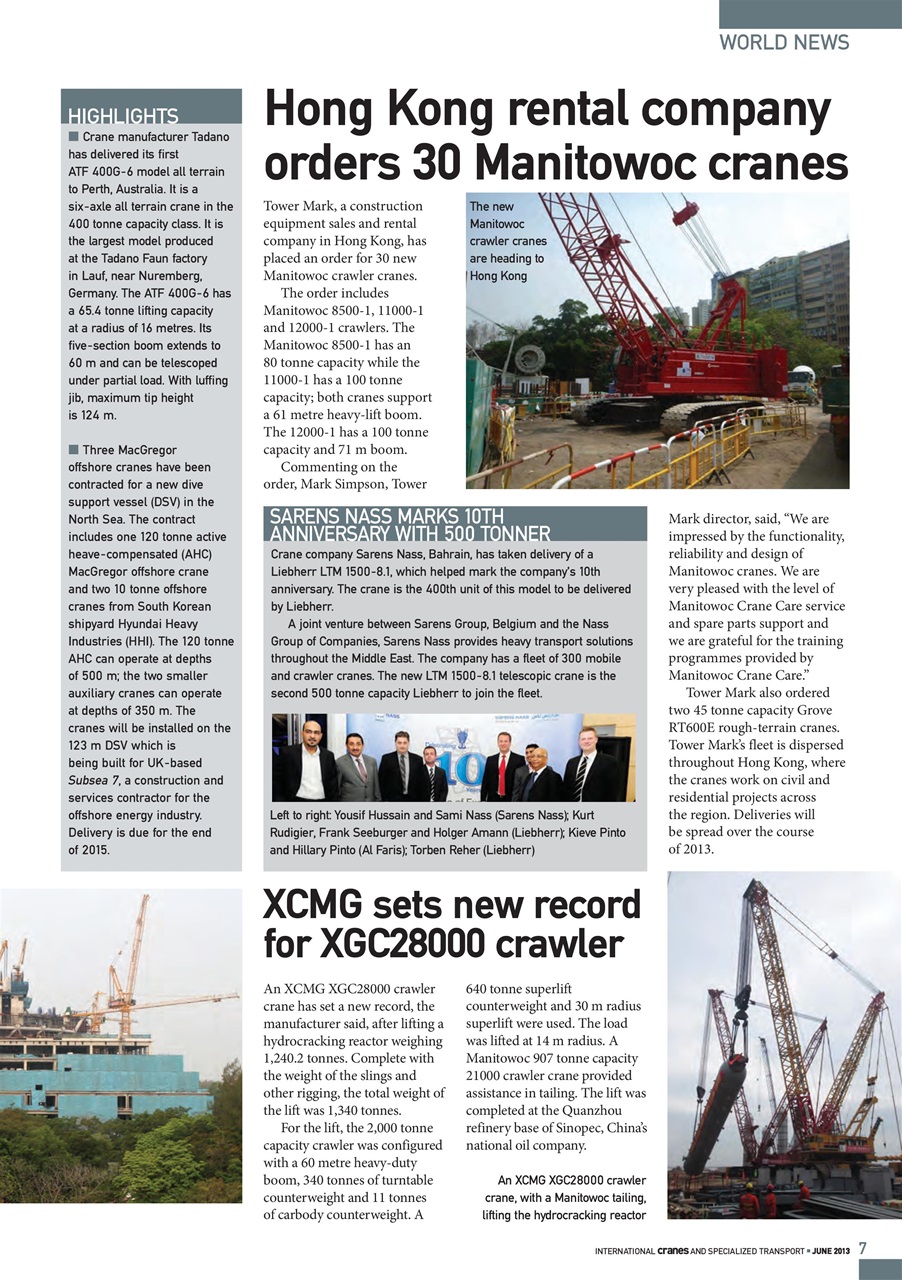 Int. Cranes and Specialized Transp Preview Pages