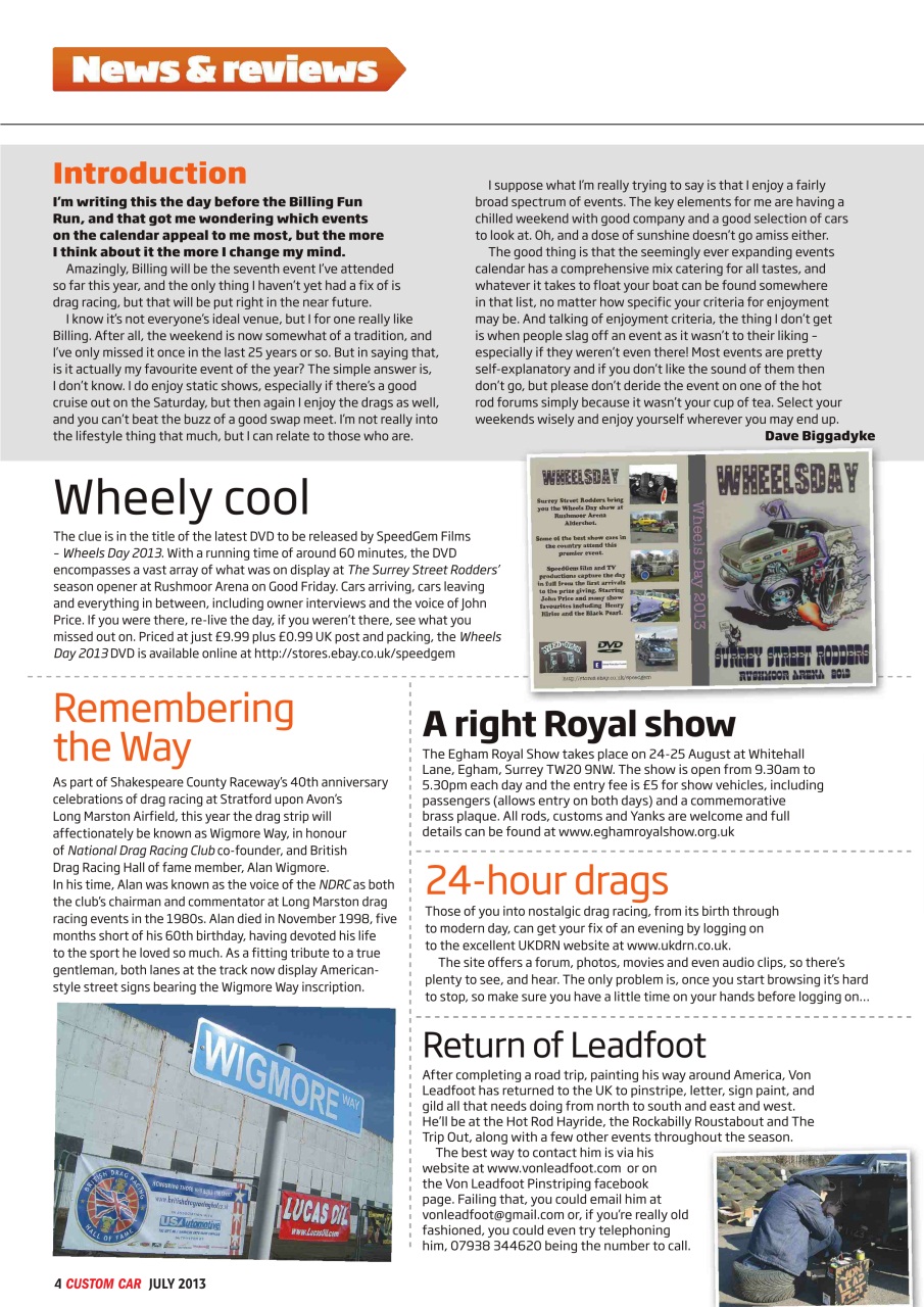 Custom Car Preview Pages