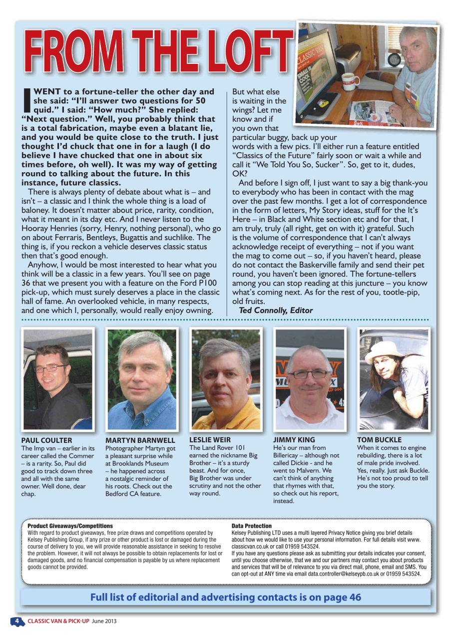 Classic Van & Pick-up Preview Pages