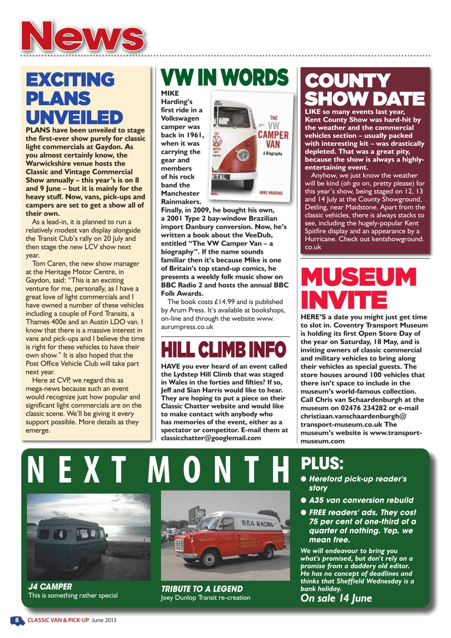 Classic Van & Pick-up Preview Pages