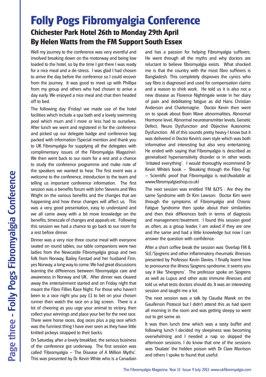 Fibromyalgia Magazine Preview Pages