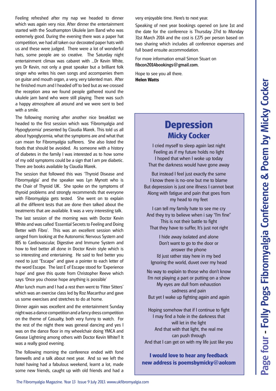 Fibromyalgia Magazine Preview Pages