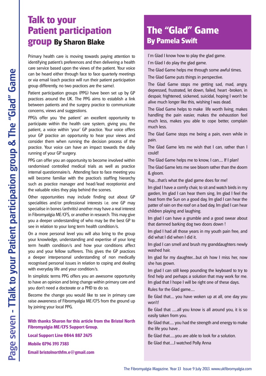 Fibromyalgia Magazine Preview Pages