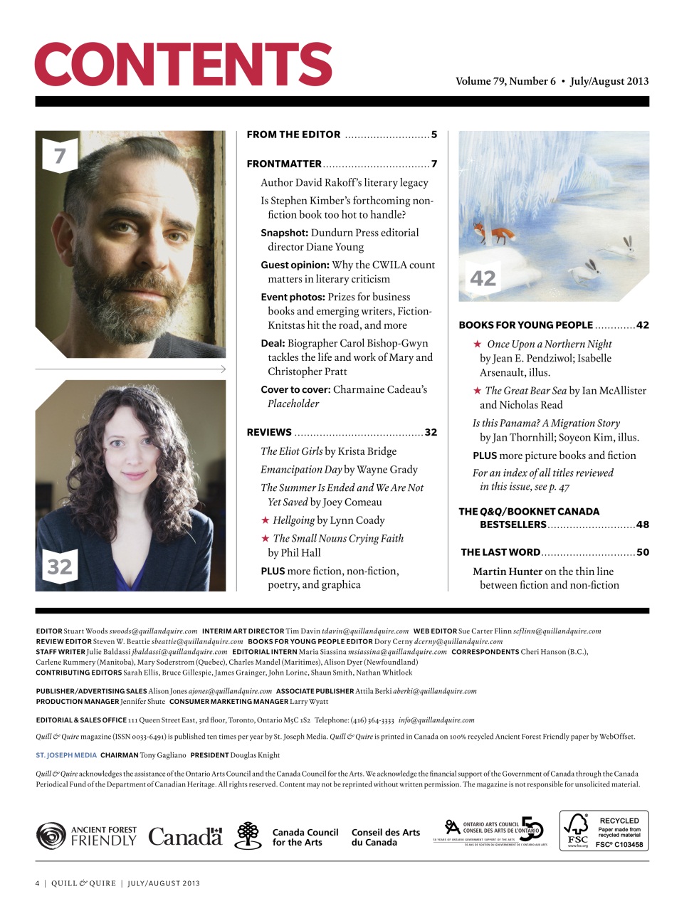 Quill & Quire Preview Pages