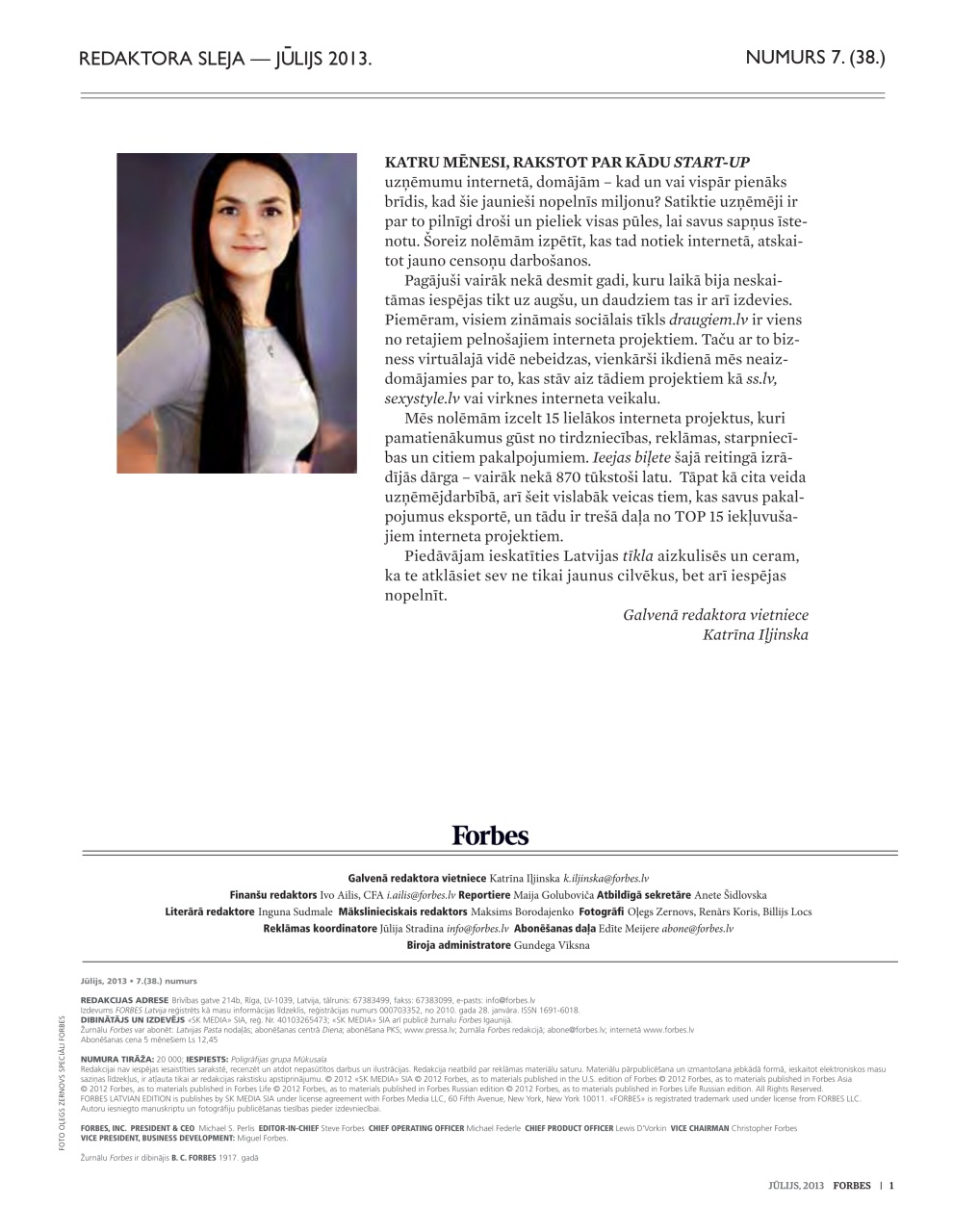 Forbes Latvia Preview Pages