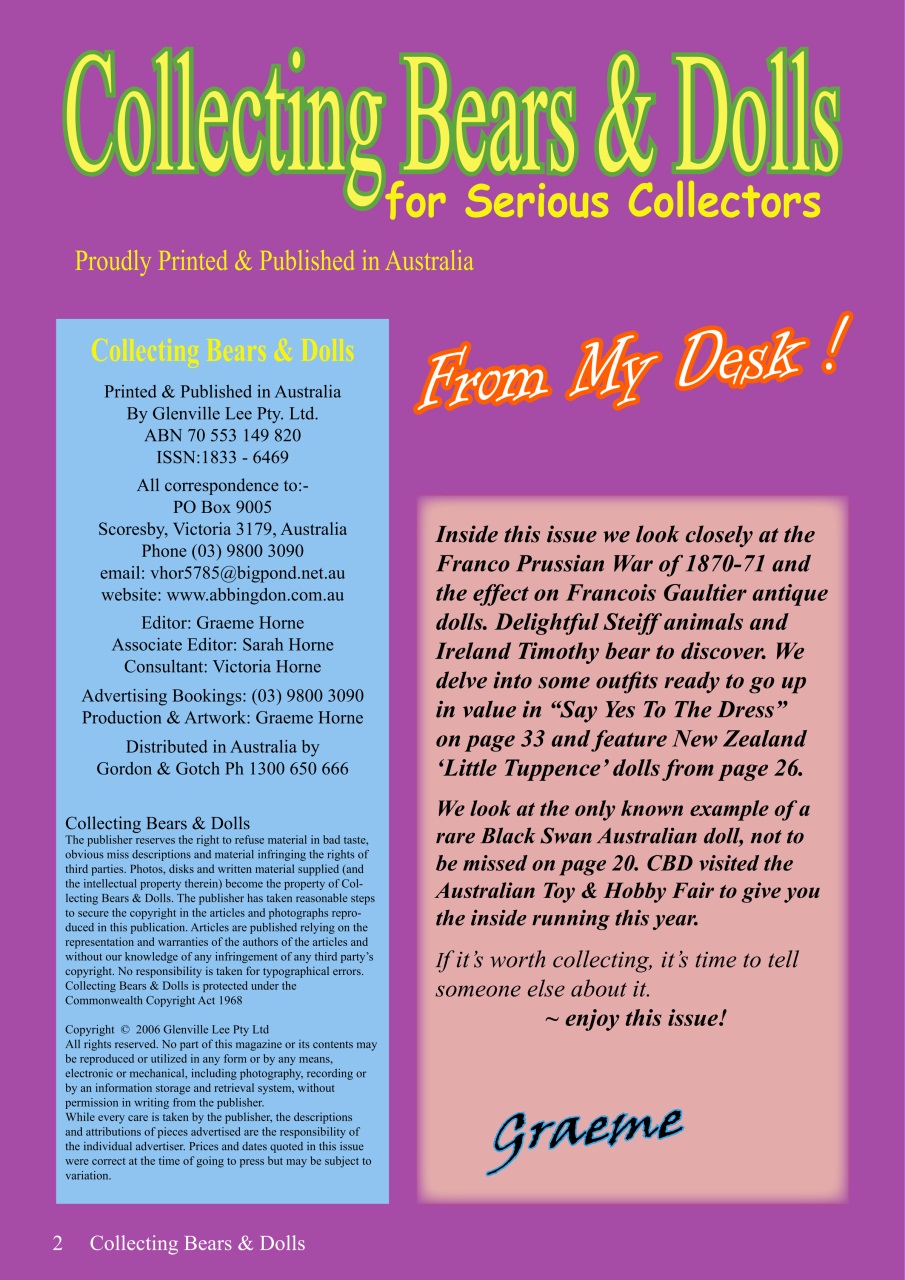 Collecting Bears And Dolls Preview Pages