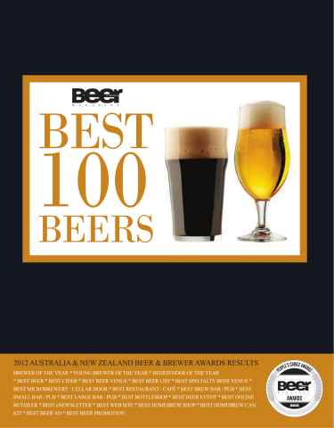 Beer and Brewer issue Beer and Brewer Awards 2012