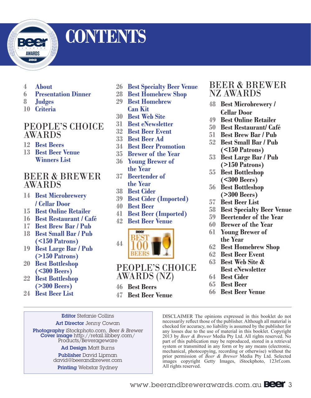 Beer and Brewer Preview Pages