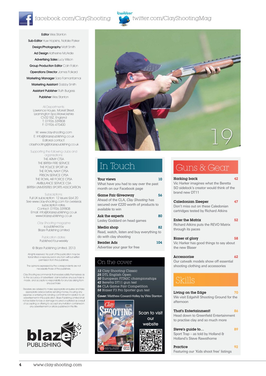 Clay Shooting Preview Pages
