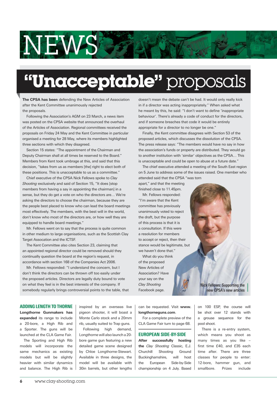 Clay Shooting Preview Pages