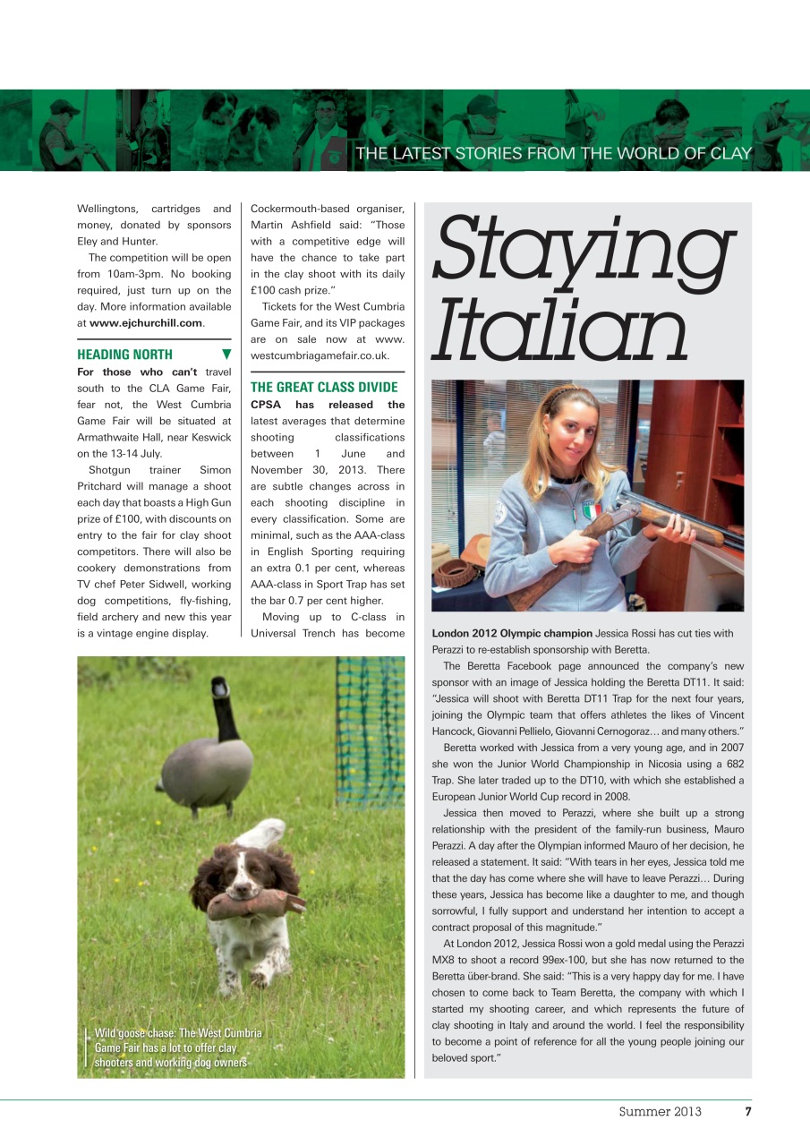 Clay Shooting Preview Pages