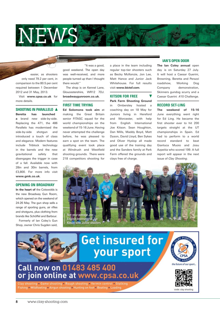 Clay Shooting Preview Pages