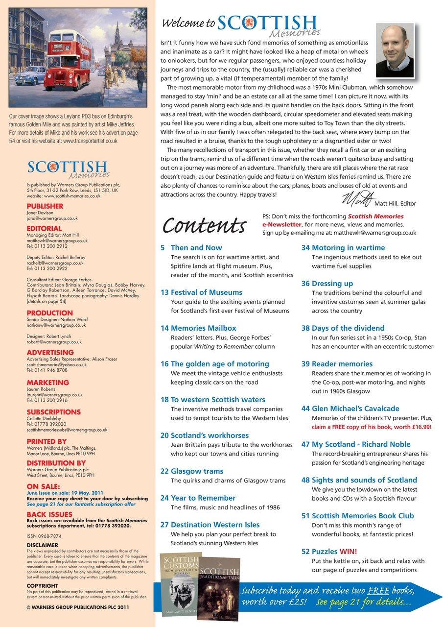 Scottish Memories Preview Pages