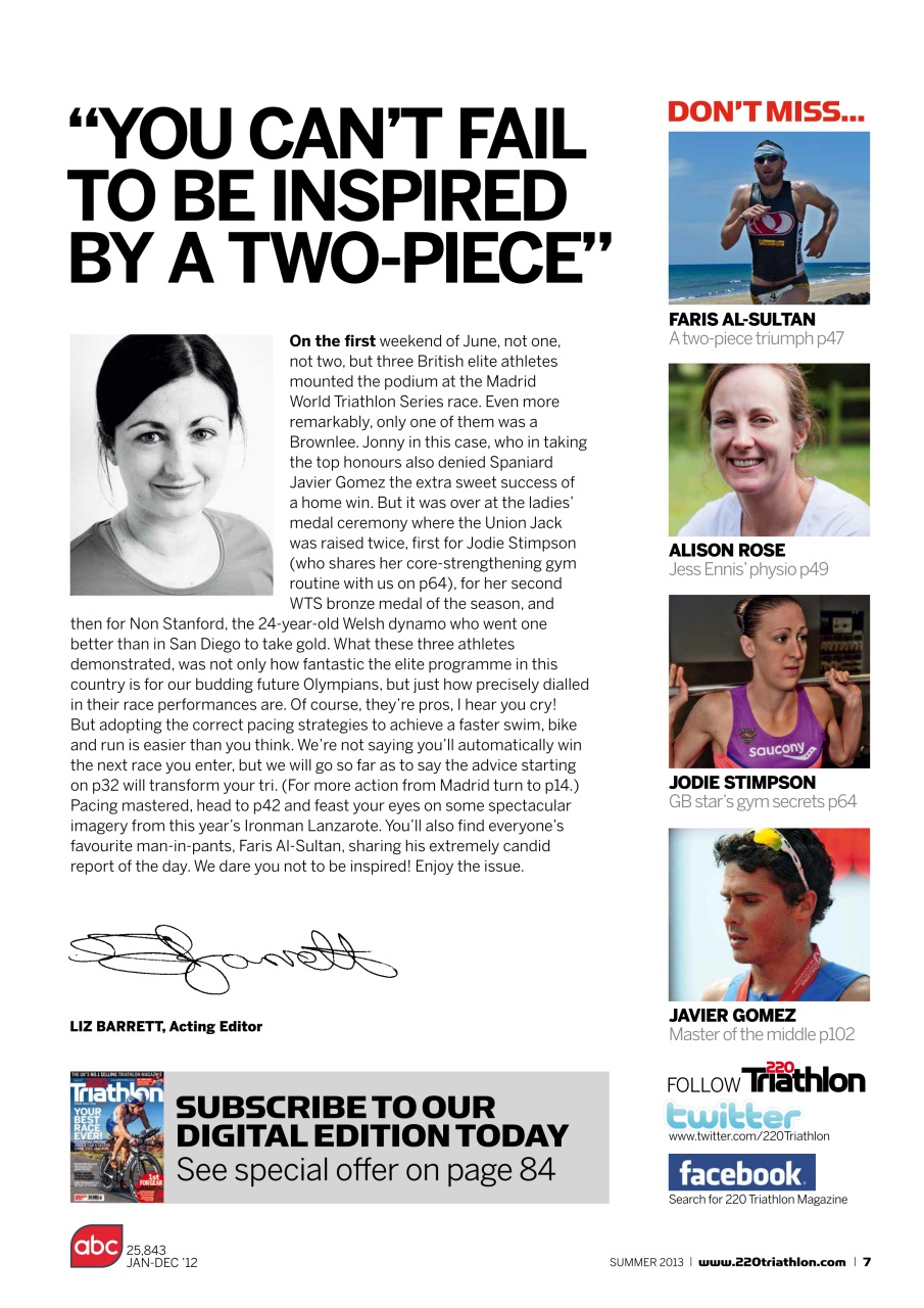 220 Triathlon Magazine Preview Pages