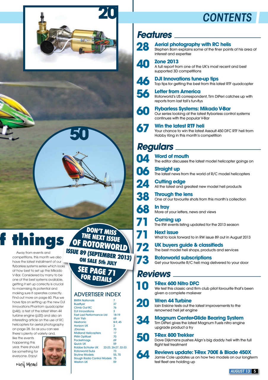 Radio Control Rotor World Preview Pages