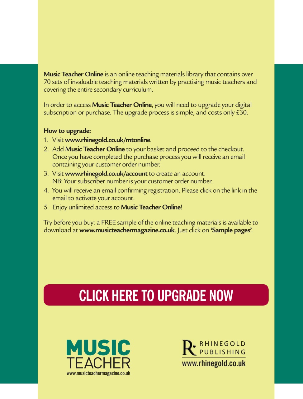 Music Teacher Preview Pages